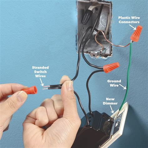 installing dimmer switch to ungrounded metal box|dimmer ground wire replacement.